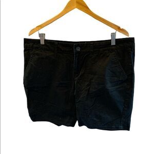 🍷SO Black Midi Shorts Classic Stretch Denim Juniors Size 17